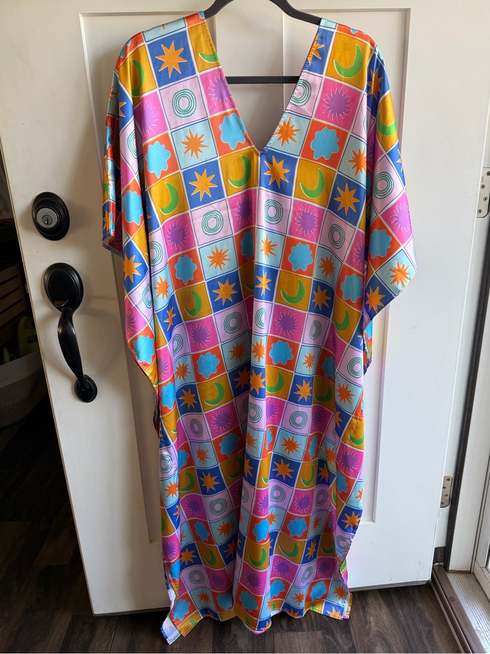 EUC Tela Mercantile Silk Caftan OSFM